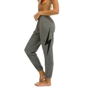 Aviator Nation Bolt Sweatpants - Heather Grey - S